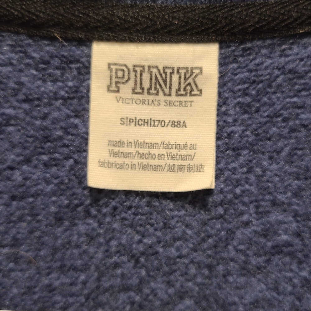 PINK Victoria's Secret Navy Quarter-Zip Pullover - Picture 4 of 5